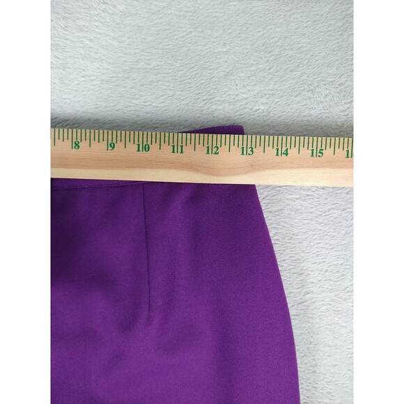 Peruvian Connection Wool Pencil Skirt Women's Small Purple Knee Career - Picture 6 of 8